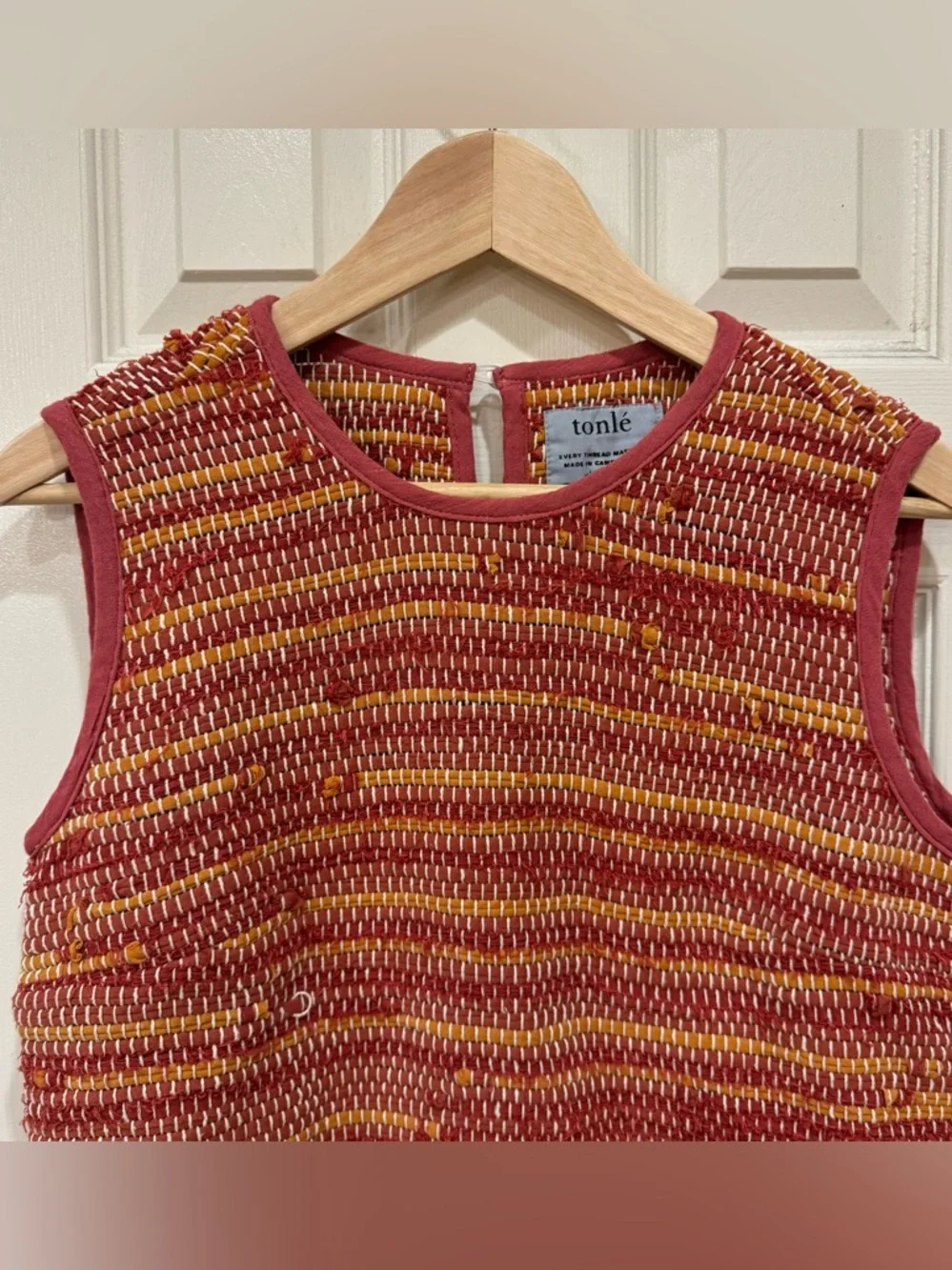Tonlé srey handwoven crop tank top - Picture 2 of 5